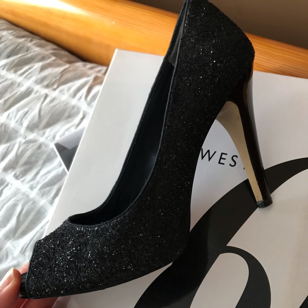 Nine West open toe heel
